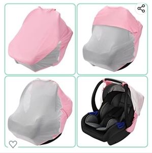 Piosoo | 2 in 1 Universal Car Seat Cover- Pink